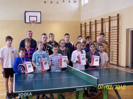Podsumowanie turniejów tenisa stołowego „FERIE NA 4095