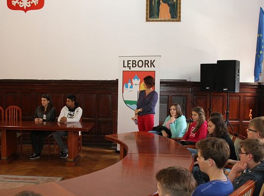 Wizyta młodzieży z Lauenburga w ratuszu 8203