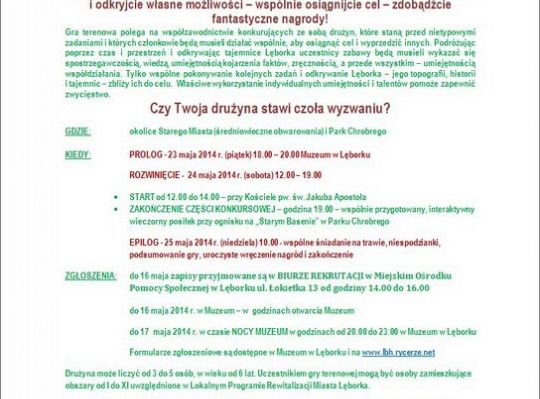 Gra terenowa "Odkryjmy Lębork, odkryjmy 8303