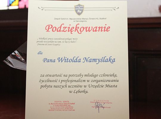 Uczniowie ze szkoły w Garczergorzu z wizytą w 17416