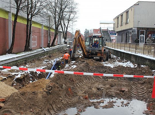 Wykopy na Waryńskiego w ramach projektu „Skarby 22763