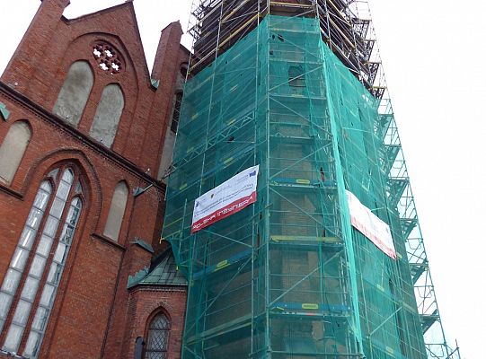 Ruszył remont wieży kościoła NMP Królowej Polski 27275