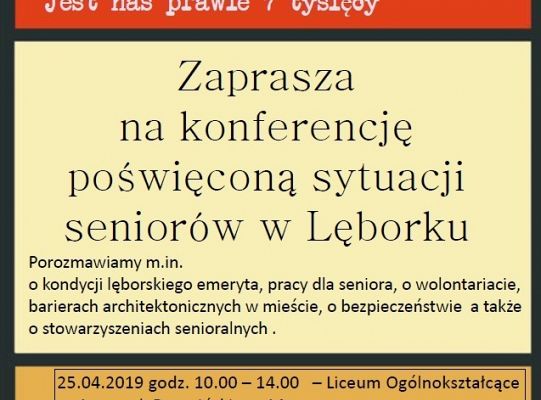 Konferencja poświęcona sytuacji seniorów w Lęborku 30040