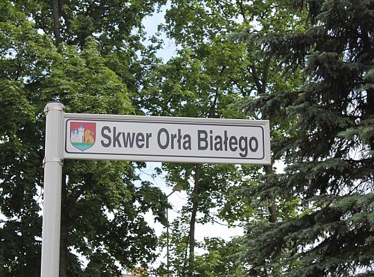 Skwer Orła Białego z biało-czerwoną flagą 31158