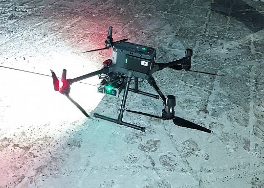 Dron ponownie bada jakość dymu z lęborskich 41752