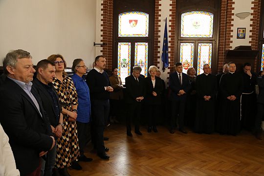 Biskup Ryszard Kasyna z kolędą w ratuszu 46963