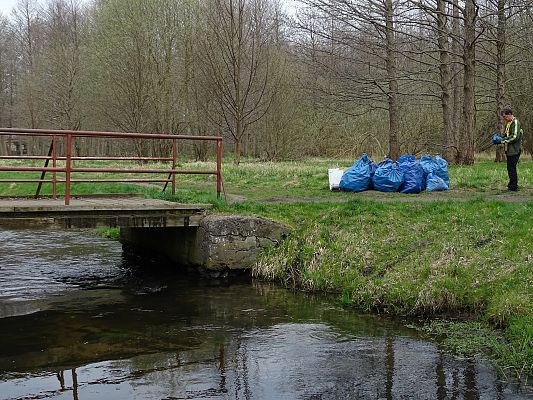 Sprzątali rzeki – Łebę i Okalicę 47731