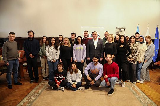 Uczestnicy projektu PolaNET odwiedzili ratusz 62402