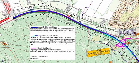 Zmiany w organizacji ruchu w związku z budową 65169