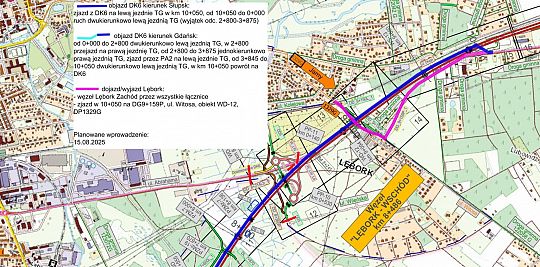 Zmiany w organizacji ruchu w związku z budową 65171