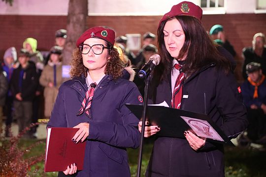 Capstrzyk z harcerzami z okazji Święta 68902