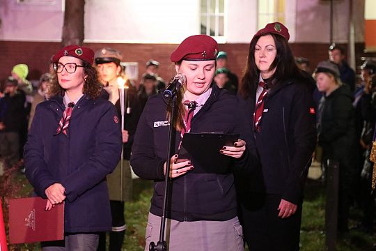 Capstrzyk z harcerzami z okazji Święta 68903