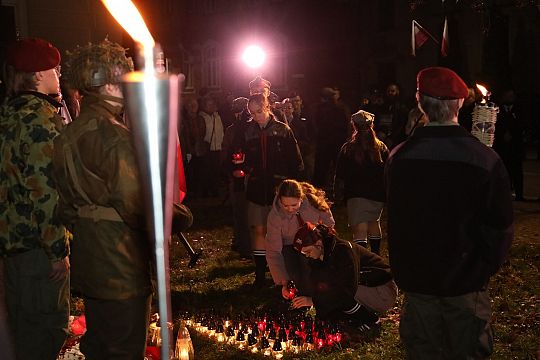 Capstrzyk z harcerzami z okazji Święta 68921