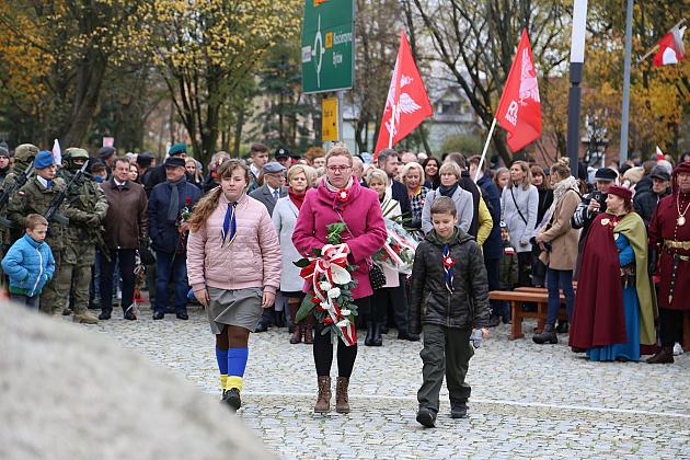 Lęborczanie świętowali 101 rocznicę odzyskania Niepodległości