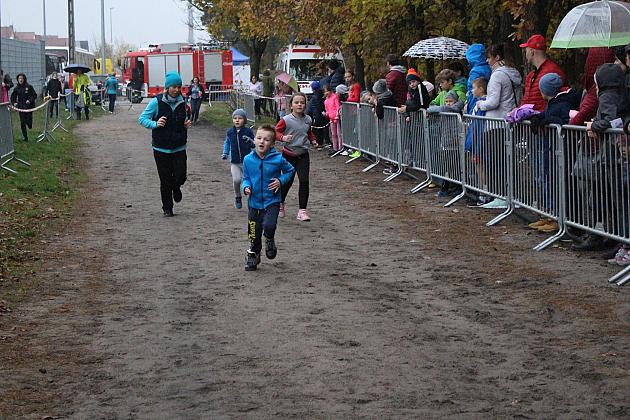 Indywidualne Biegi Przełajowe z okazji Święta Niepodległości w strugach deszczu