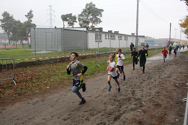 Indywidualne Biegi Przełajowe z okazji Święta Niepodległości w strugach deszczu
