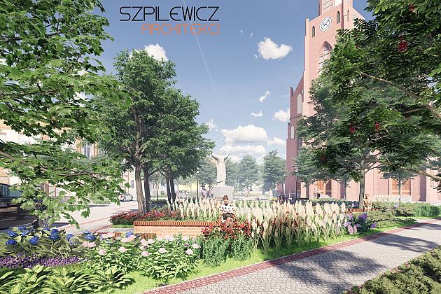 Wizualizacja przebudowy Placu Kopernika. Trwa przetarg