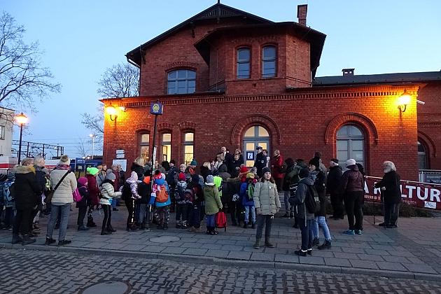 Nocny zimowy rajd po Lęborku