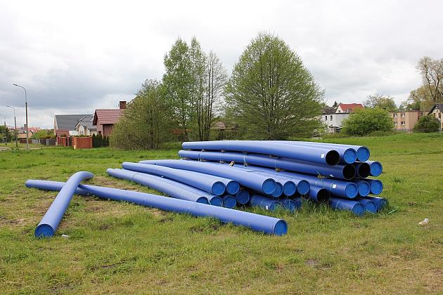 Wodociągowy przewiert sterowany pod rzeką Łebą