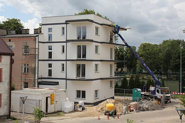 Budowa mieszkań komunalnych przy Placu Piastowskim na ukończeniu
