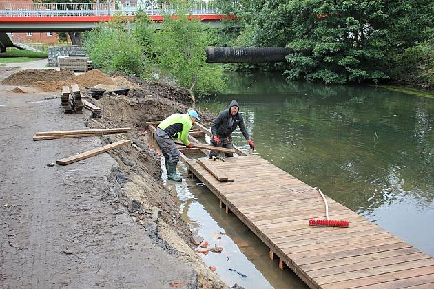 Budowa przystani kajakowej na Łebie i Okalicy