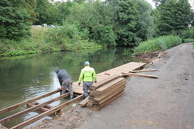 Budowa przystani kajakowej na Łebie i Okalicy