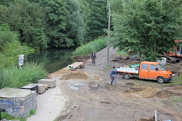 Budowa przystani kajakowej na Łebie i Okalicy