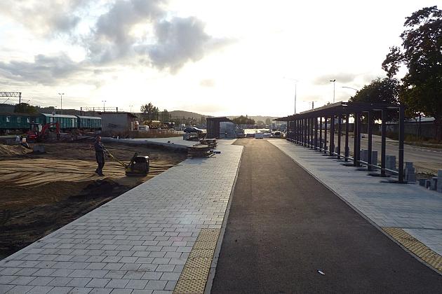 Lęborski Węzeł Przesiadkowy. Roboty przy dworcu kolejowym