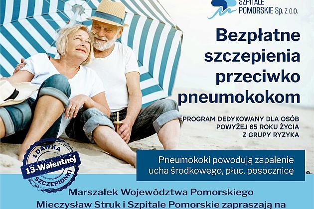 Bezpłatne szczepienia przeciwko pneumokokom dla osób 65+