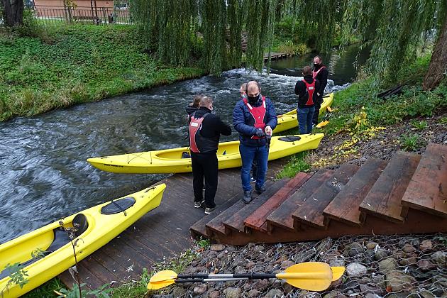 Oczyszczona rzeka Łeba