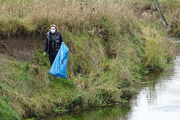 Oczyszczona rzeka Łeba