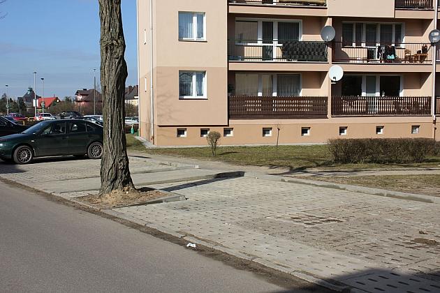 Parking przy ulicy Tczewskiej powiększony
