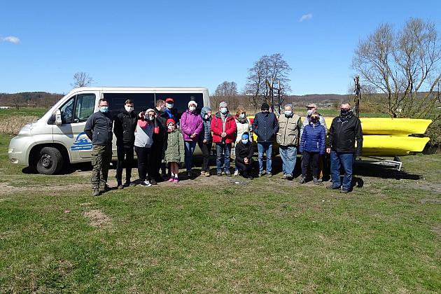 Czyszczenie rzeki Łeby