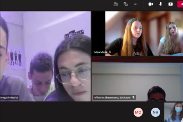 Projekt  Erasmus+  SP nr 1 w Lęborku,  spotkanie online w Hiszpanii