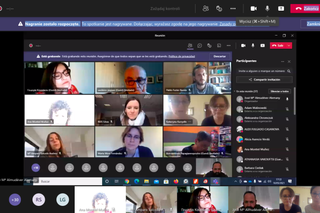 Projekt  Erasmus+  SP nr 1 w Lęborku,  spotkanie online w Hiszpanii