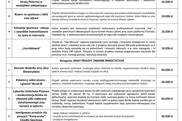 Budżet Obywatelski w Lęborku – głosuj już od 10 czerwca 2021r.