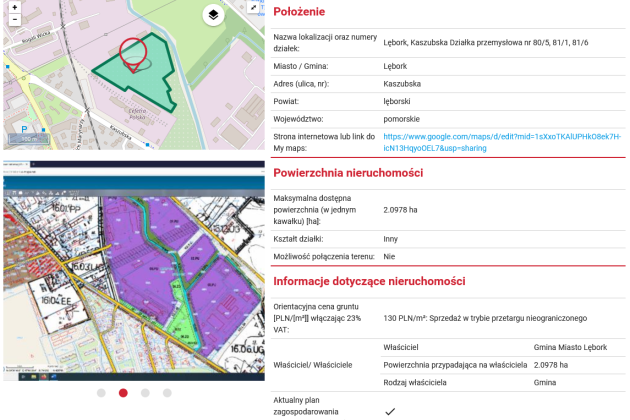 Oferta inwestycyjna Lęborka w bazie Polskiej Agencji Inwestycji i Handlu