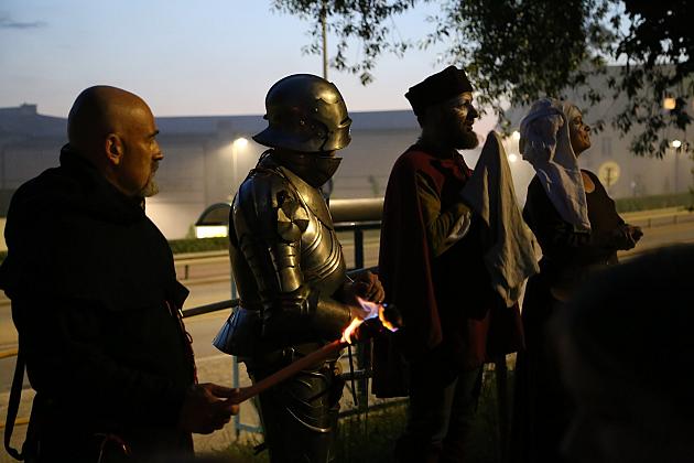 Spacerowali z duchami krzyżaków do trzech wież