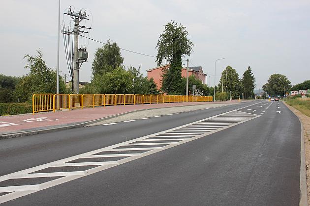 Skrzyżowanie Kossaka z Nadmorską po przebudowie