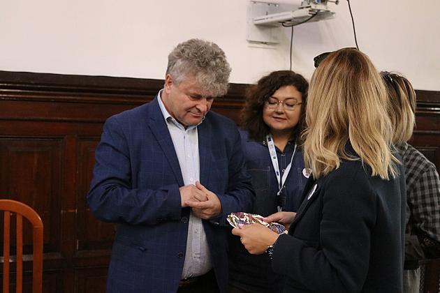 Uczniowie z wymiany z wizytą u Burmistrza