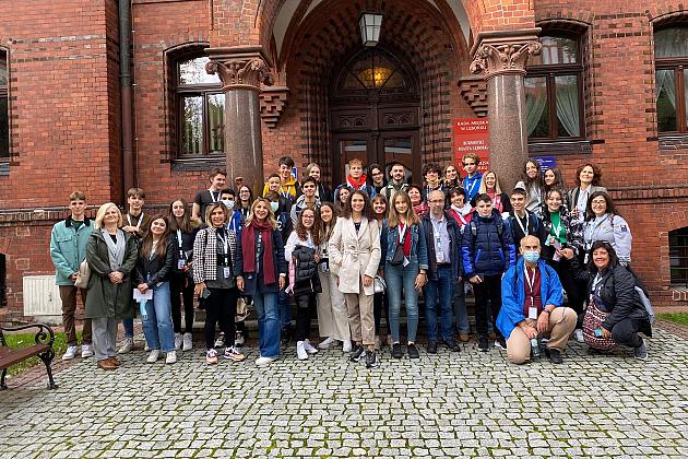 Uczniowie z wymiany z wizytą u Burmistrza