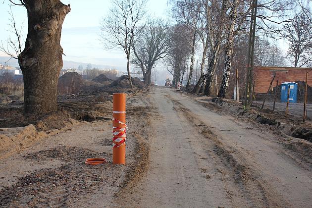 Trwa budowa ulicy Pułaskiego w Lęborku