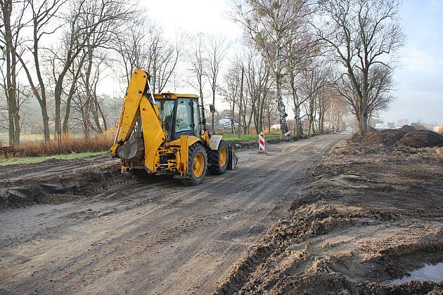 Trwa budowa ulicy Pułaskiego w Lęborku