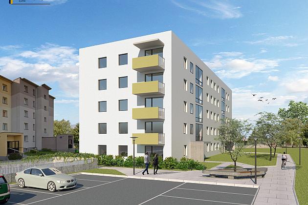 Wizualizacja budynku przy ul. Obrońców Wybrzeża