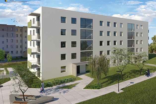 Wizualizacja budynku przy ul. Obrońców Wybrzeża