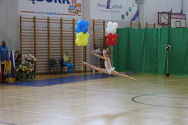 Pokazy gimnastyki artystycznej w Lęborku