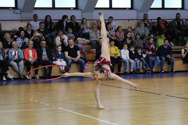 Pokazy gimnastyki artystycznej w Lęborku