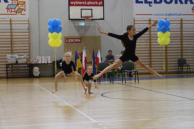 Pokazy gimnastyki artystycznej w Lęborku