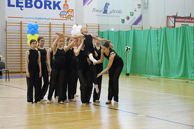 Pokazy gimnastyki artystycznej w Lęborku