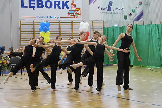 Pokazy gimnastyki artystycznej w Lęborku